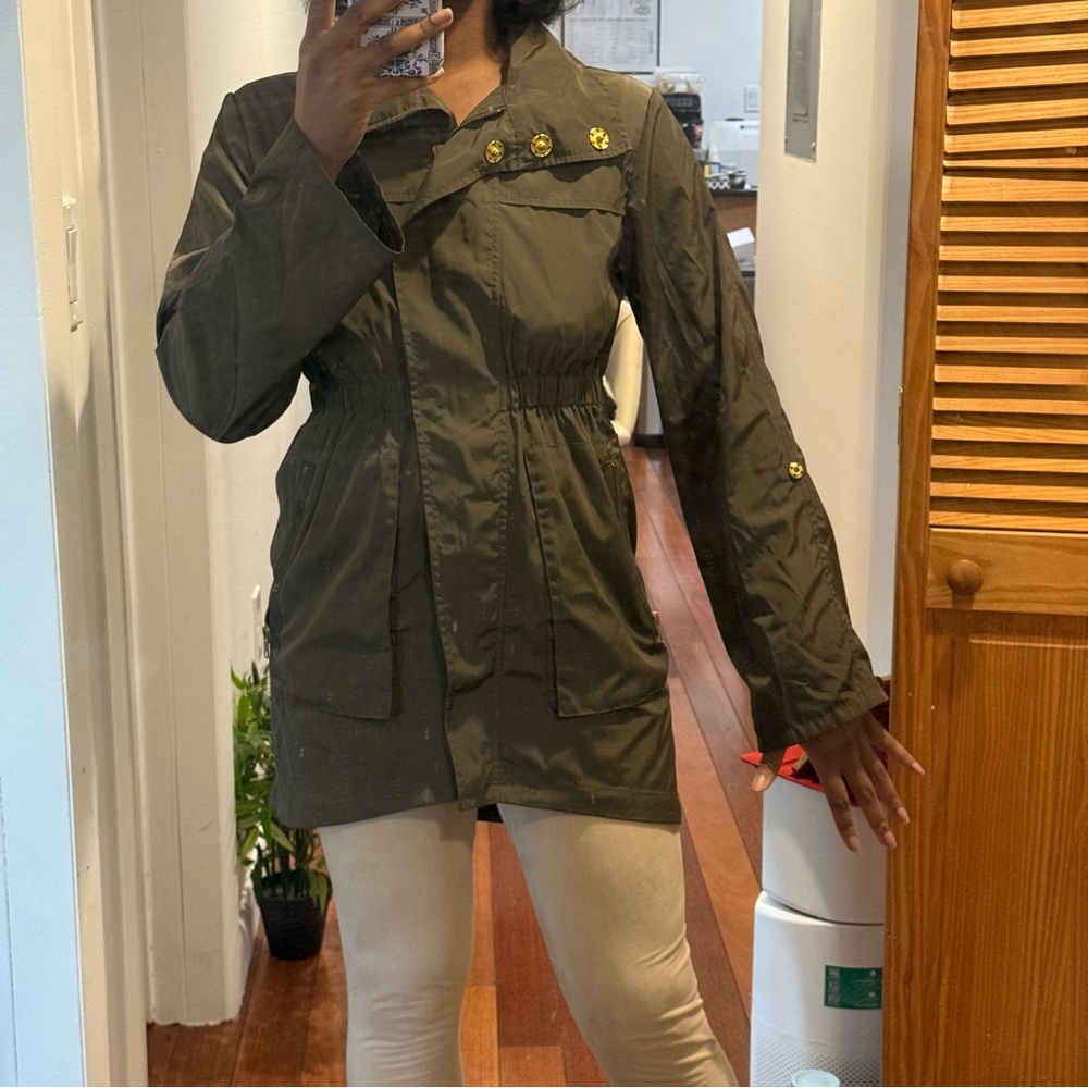 Ali Ro Dark Olive Utility/Rain Coat